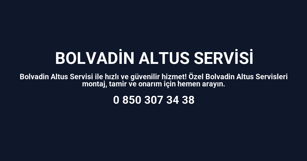 Bolvadin Altus Servisi